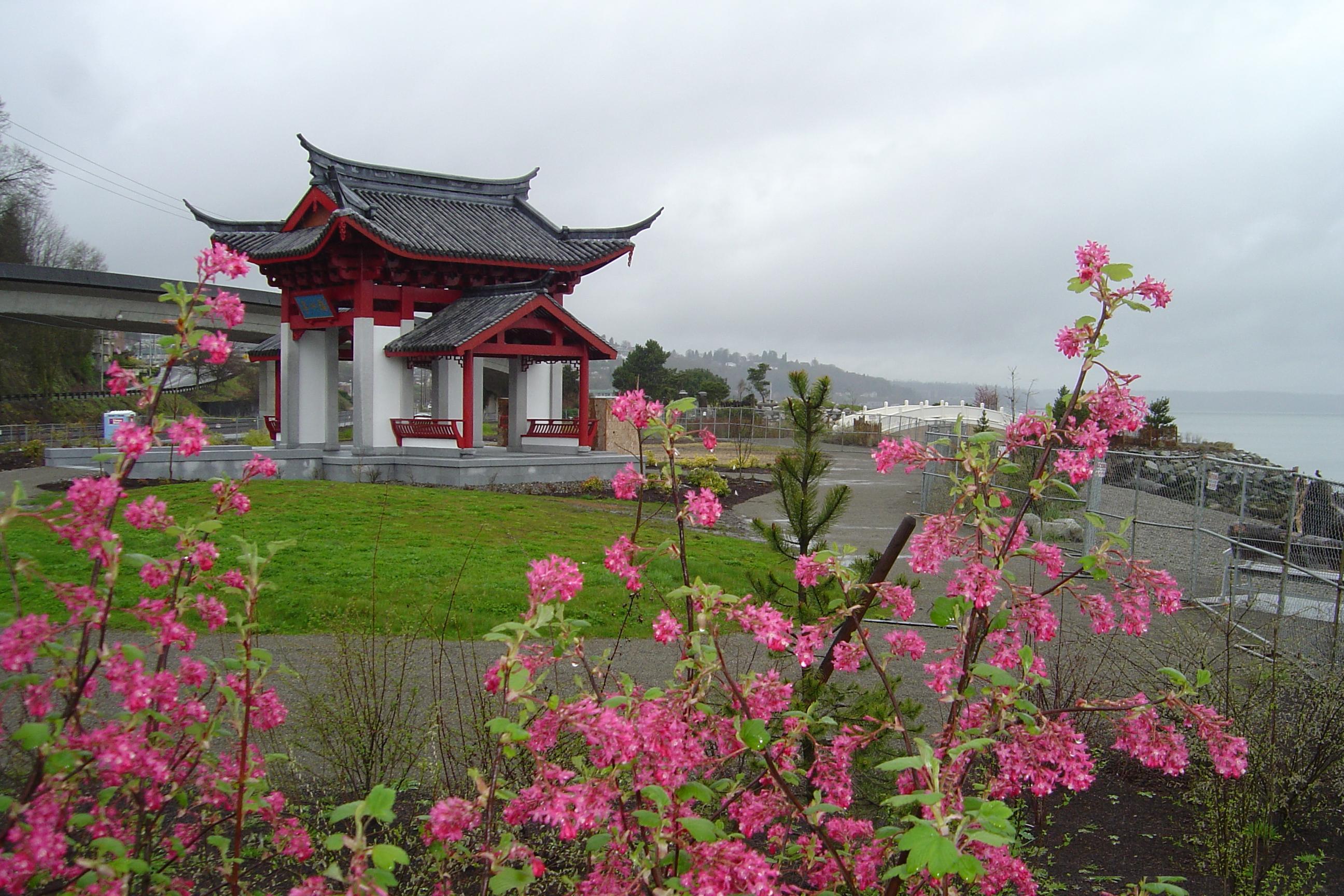 Park shop in chinese